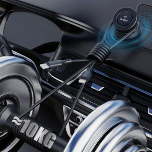 Dudao F24MAX automobilinis laikiklis su 15W belaidis įkrovimas, MagSafe Compatible, su Automatic Suction Cup - juodos spalvos - Image 5