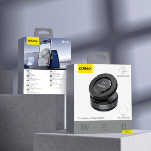 Dudao F24MAX automobilinis laikiklis su 15W belaidis įkrovimas, MagSafe Compatible, su Automatic Suction Cup - juodos spalvos - Image 7