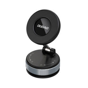 Dudao F24PRO MagSafe Compatible automobilinis laikiklis su Suction Cup for Windshield or Dashboard - juodos spalvos