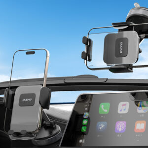 Dudao F24PLUS automobilinis laikiklis su Suction Cup for Dashboard - juodos spalvos - Image 7