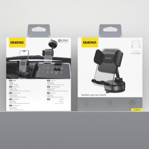 Dudao F24PLUS automobilinis laikiklis su Suction Cup for Dashboard - juodos spalvos - Image 8