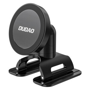 Dudao F25 MagSafe-compatible car mount for dashboard or windshield - juodos spalvos