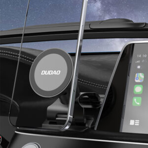 Dudao F25 MagSafe-compatible car mount for dashboard or windshield - juodos spalvos - Image 4