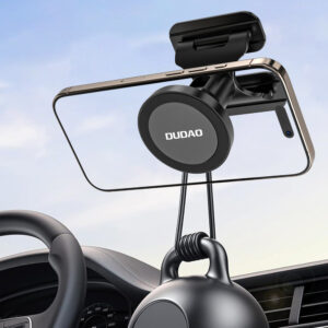 Dudao F25 MagSafe-compatible car mount for dashboard or windshield - juodos spalvos - Image 6