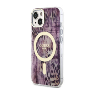 Guess Leopard MagSafe - dėklas skirtas Apple iPhone 14 Pink - Image 2