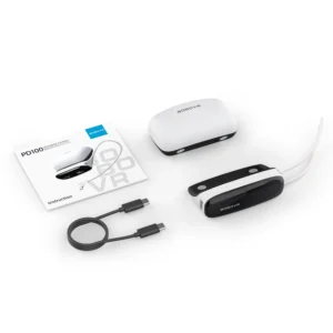 2-in-1 Docking Station and Power Bank for B100 BoboVR PD100 Combo Battery - baltos spalvos - Image 4