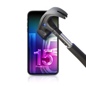 3mk HardGlass Max Lite - Apsauginis stiklas skirtas iPhone 15 Pro Max (Black) - Image 3