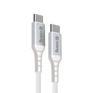 Crong Armor Link - 60W PD 3A USB-C to USB-C Cable 150cm white