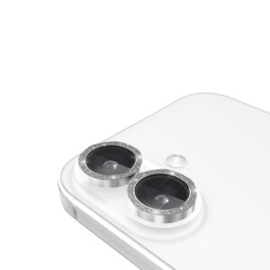 Case-Mate Aluminum Ring Lens Protector - Protective Glass for iPhone 16 / iPhone 16 Plus Camera Lens (Twinkle) - Image 2