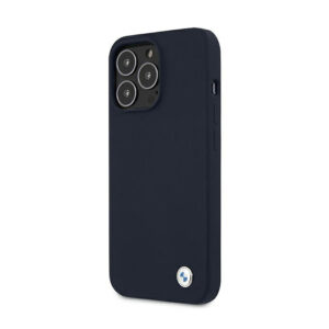 BMW Silicone Signature Llogo - dėklas skirtas Apple iPhone 13 Pro Max Navy Blue - Image 2