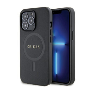 Guess Saffiano MagSafe - dėklas skirtas Apple iPhone 13 Pro Max black - Image 1