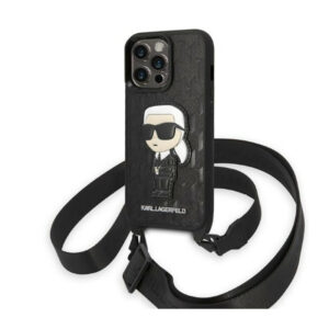 Karl Lagerfeld NFT Monogram Ikonik Patch - dėklas skirtas Apple iPhone 14 Pro Black - Image 1