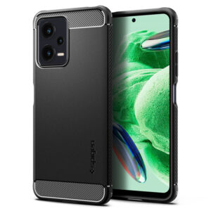 Spigen Rugged Armor - dėklas skirtas Xiaomi Redmi Note 12 5G/POCO X5 5G Black - Image 1