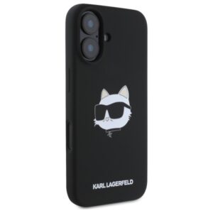 Karl Lagerfeld Silicone Choupette Head Print MagSafe - dėklas skirtas Apple iPhone 16 black - Image 4