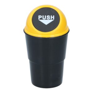 Dunlop - Car Trash Bin 400 ml 10x17 cm (Yellow / Black) - Image 1