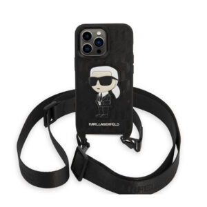 Karl Lagerfeld NFT Monogram Ikonik Patch - dėklas skirtas Apple iPhone 14 Pro Black - Image 2