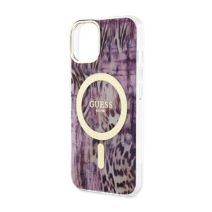 Guess Leopard MagSafe - dėklas skirtas Apple iPhone 14 Pink - Image 6