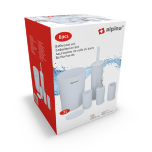 Alpina - bathroom set 6 elements (white) - Image 2