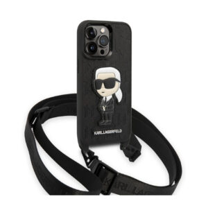 Karl Lagerfeld NFT Monogram Ikonik Patch - dėklas skirtas Apple iPhone 14 Pro Black - Image 3