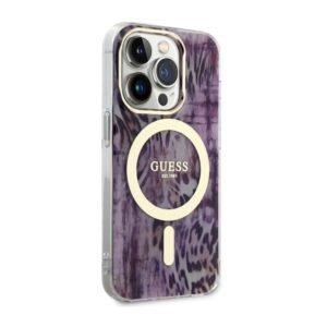 Guess Leopard MagSafe - dėklas skirtas Apple iPhone 14 Pro Max Pink - Image 4