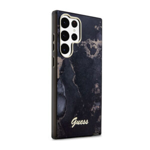Guess Golden Marble Collection - dėklas skirtas Samsung Galaxy S23 Ultra Black - Image 4