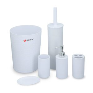 Alpina - bathroom set 6 elements (white) - Image 1