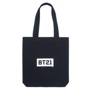 BT21 - Fabric shopping bag 28x40 cm (Black) - Image 2