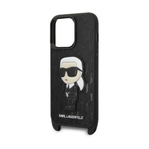 Karl Lagerfeld NFT Monogram Ikonik Patch - dėklas skirtas Apple iPhone 14 Pro Black - Image 5