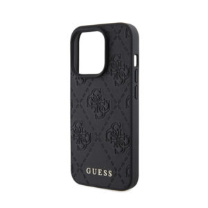 Guess Leather 4G Stamped - dėklas skirtas Apple iPhone 15 Pro Black - Image 6