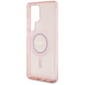 Guess Rhinestones Printed Classic Logo MagSafe - dėklas skirtas Samsung Galaxy S25 Ultra pink - Image 6