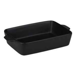 Alpina - Ceramic rectangular ovenproof dish 28x18x6 cm (black)