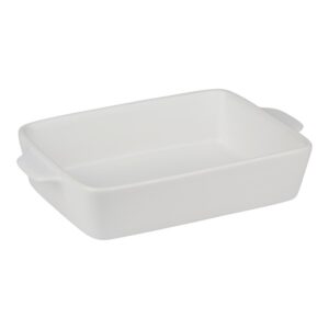 Alpina - Ceramic rectangular ovenproof dish 28x18x6 cm (white)