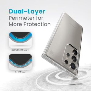 Speck Presidio Perfect-Clear - dėklas skirtas Samsung Galaxy S24 Ultra Clear/Clear - Image 3