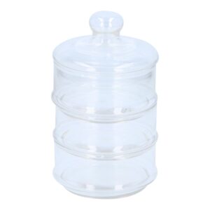 Alpina - Glass container / jar for sweets, 3 levels, 12x23 cm - Image 4