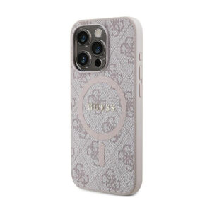 Guess 4G Collection Leather Metal Logo MagSafe - dėklas skirtas Apple iPhone 13 Pro pink - Image 2