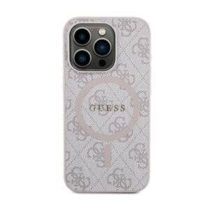 Guess 4G Collection Leather Metal Logo MagSafe - dėklas skirtas Apple iPhone 13 Pro pink - Image 3