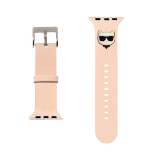 Karl Lagerfeld Choupette Head - Watch Strap for Apple Watch 42/44/45 mm (Pink) - Image 2