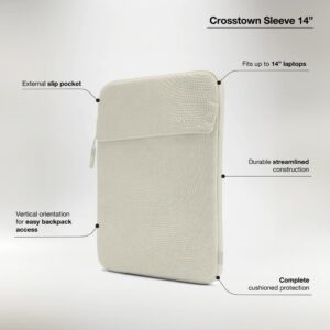 Incase Crosstown Sleeve with Woolenex - Case with Pocket for MacBook Pro 14" M4/M3/M2/M1/2024-2021 Limestone - Image 6