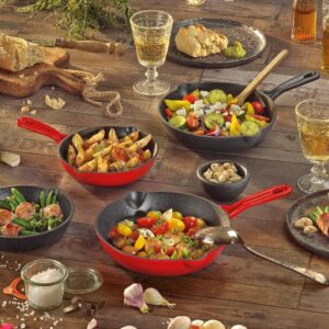 Küchenprofi Provence – Cast iron frying pan with spout, diameter 20 cm (black) - Image 2