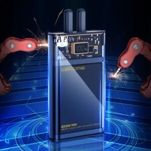 WEKOME WP-323 Vanguard Series - Power bank 10000 mAh Super Charging su integrated USB-C & Lightning cable PD 20W + QC 22.5W juodos spalvos / Transparent - Image 4