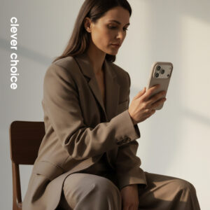 Crong Color Cover Magnetic - dėklas MagSafe Apple iPhone 17 Pro Max stone beige - Image 6