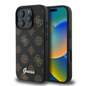 Guess Peony Script MagSafe - dėklas skirtas Apple iPhone 16 Pro black - Image 1