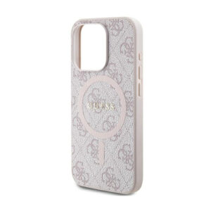 Guess 4G Collection Leather Metal Logo MagSafe - dėklas skirtas Apple iPhone 13 Pro pink - Image 6