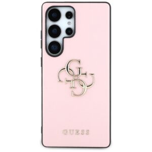 Guess Grained Big 4G Logo Small Classic Logo - dėklas skirtas Samsung Galaxy S25 Ultra pink - Image 3