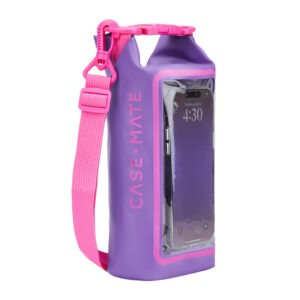 Case-Mate Waterproof Mini Phone Bucket Dry Bag - Waterproof bag with phone pocket up to 7" Purple Paradise - Image 3