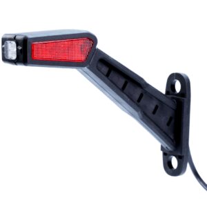 3-functional LED gabaritų žibintas, dešinės pusės, long, slanted rubber arm, 2×0.75 mm2 cable 0.3 m long. - Image 1