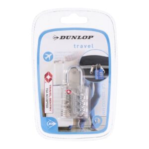 Dunlop - TSA combination lock for suitcase / luggage (White) - Image 2