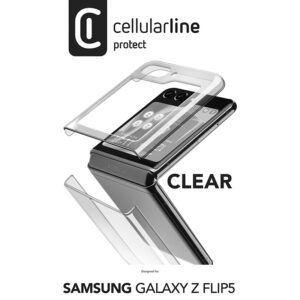 Cellularline Clear Case - Samsung Galaxy Z Flip 5 Case Transparent - Image 4