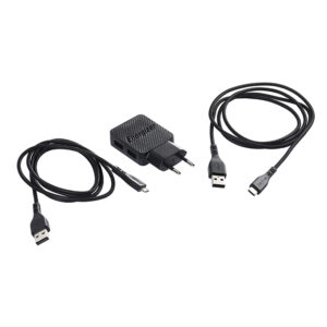 Energizer HardCase - 2x USB-A 12W mains įkroviklis + USB-C & Micro USB cable juodos spalvos - Image 5