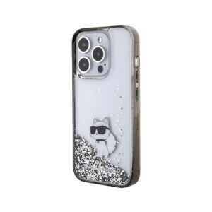 Karl Lagerfeld Liquid Glitter Choupette - Apple iPhone 15 Pro Max Case Transparent - Image 2